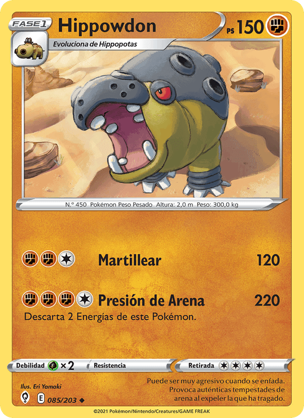 Hippowdon, carta 85 de Cielos Evolutivos