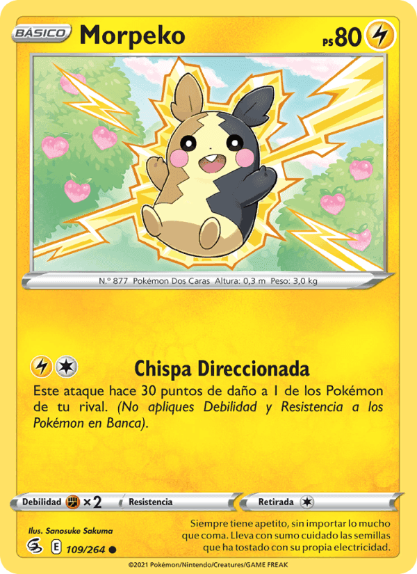 Morpeko, card 109 from Golpe Fusión