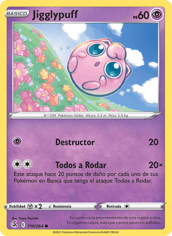 Jigglypuff, carte 110 de Golpe Fusión