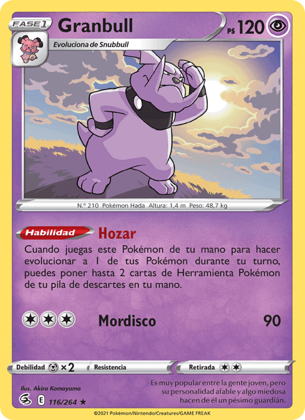 Granbull, carta 116 de Golpe Fusión