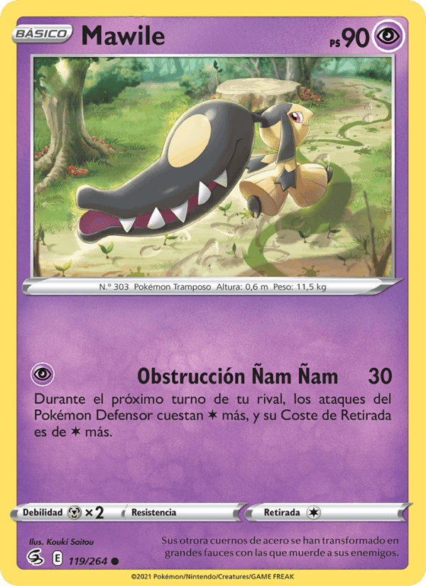 Mawile, carta 119 de Golpe Fusión