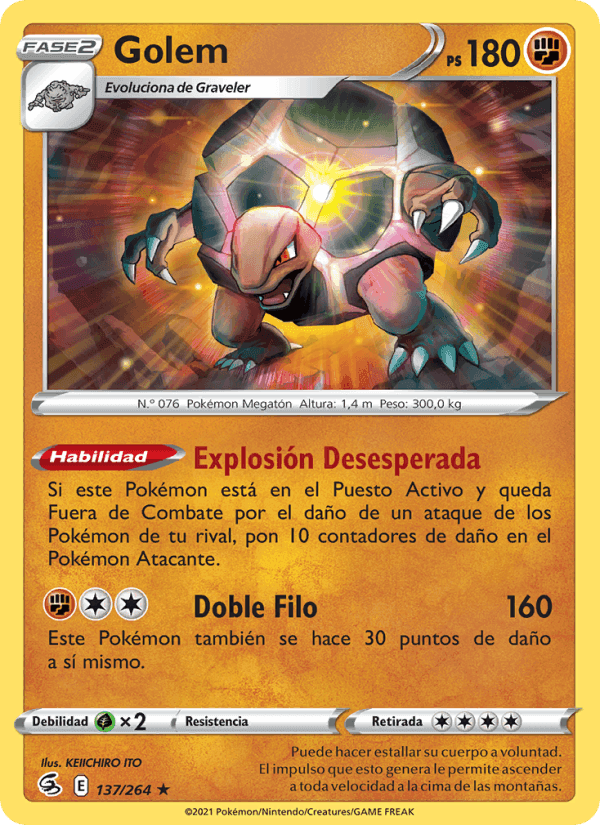 Golem, carta 137 de Golpe Fusión