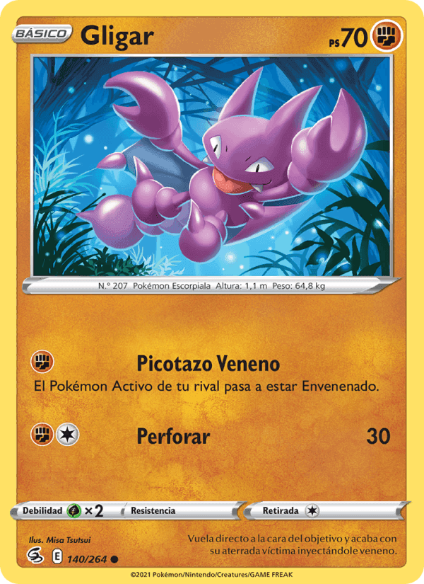 Gligar, carta 140 de Golpe Fusión