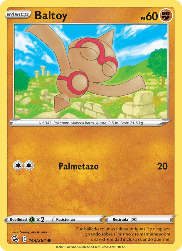 Baltoy, card 144 from Golpe Fusión