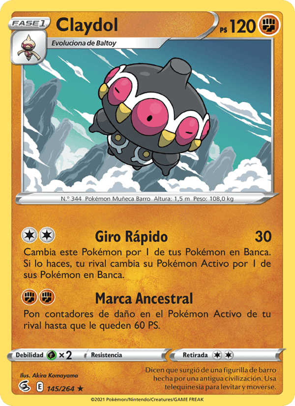 Claydol, card 145 from Golpe Fusión
