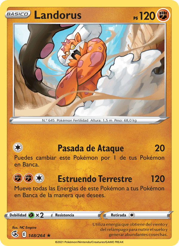 Landorus, carte 148 de Golpe Fusión