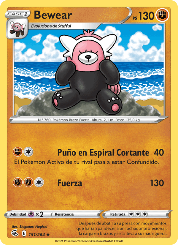 Bewear, card 151 from Golpe Fusión