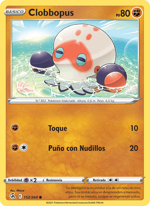 Clobbopus, card 152 from Golpe Fusión