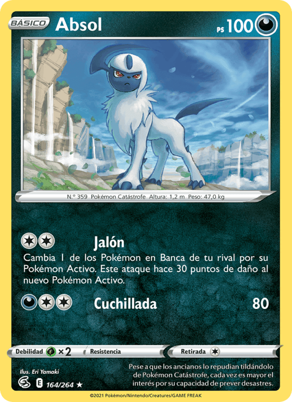 Absol, carte 164 de Golpe Fusión