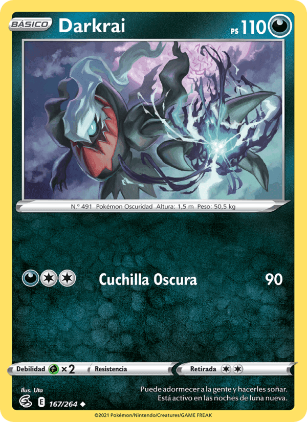Darkrai, carta 167 de Golpe Fusión