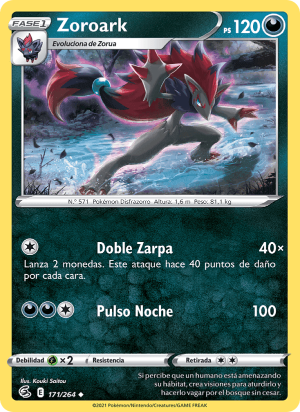 Zoroark, carta 171 de Golpe Fusión