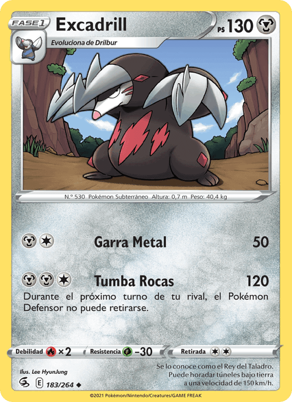 Excadrill, carta 183 de Golpe Fusión