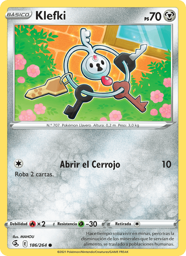 Klefki, carta 186 de Golpe Fusión