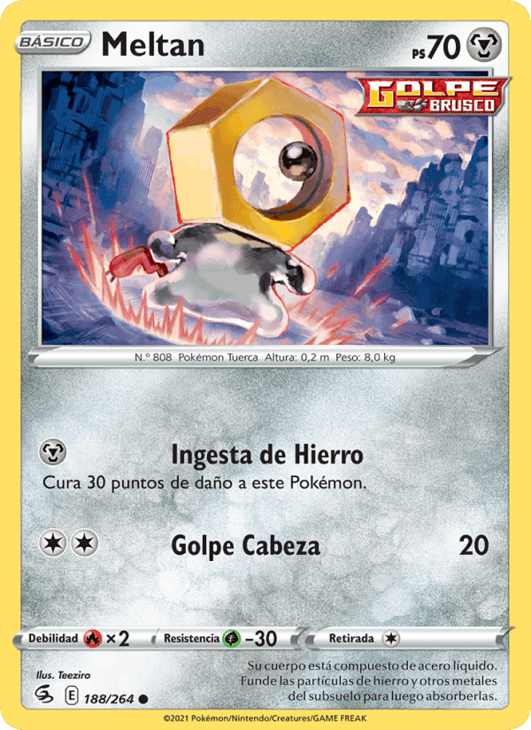 Meltan, card 188 from Golpe Fusión