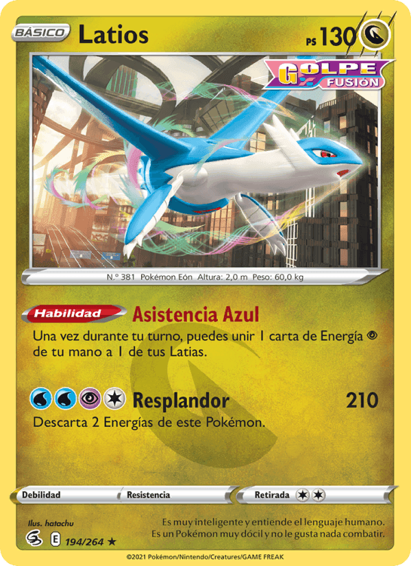 Latios, carta 194 de Golpe Fusión