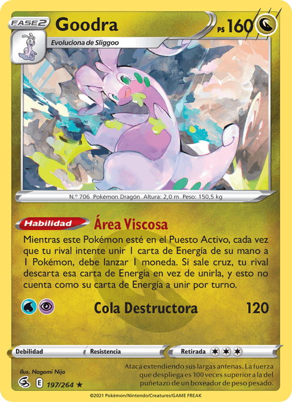 Goodra, carta 197 di Golpe Fusión