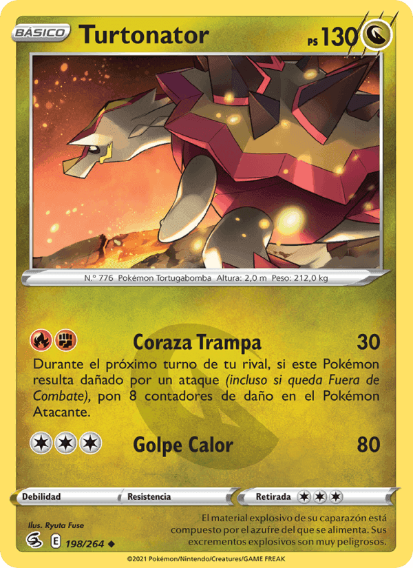 Turtonator, carta 198 de Golpe Fusión
