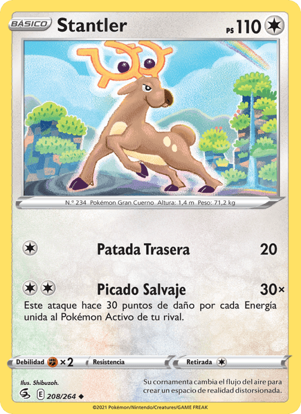Stantler, carta 208 de Golpe Fusión