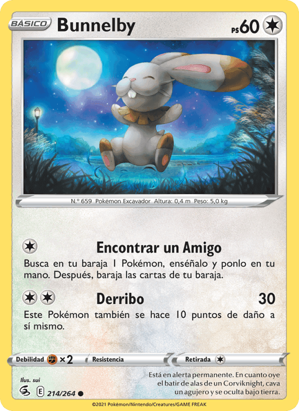 Bunnelby, carta 214 de Golpe Fusión