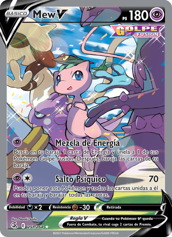 Mew V, card 251 from Golpe Fusión