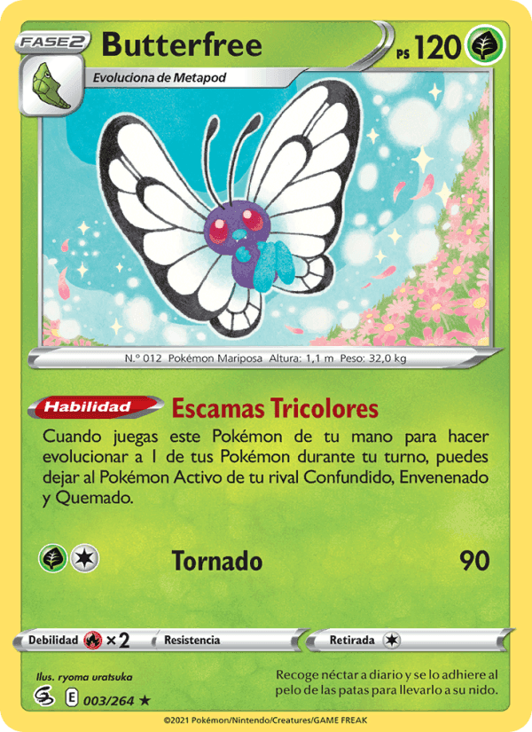 Butterfree, carte 3 de Golpe Fusión
