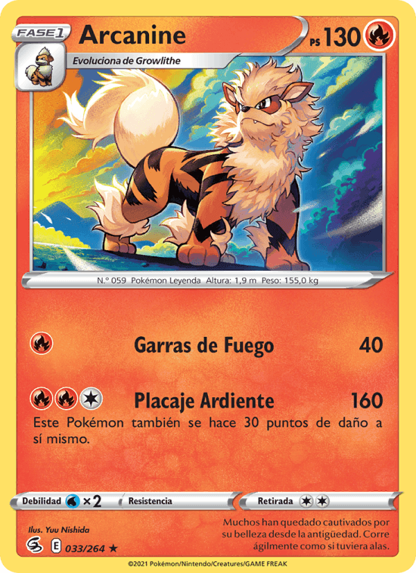 Golpe Fusión の 33 番、Arcanine