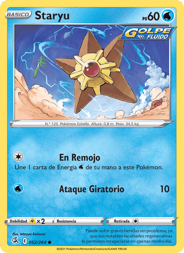 Golpe Fusión の 52 番、Staryu