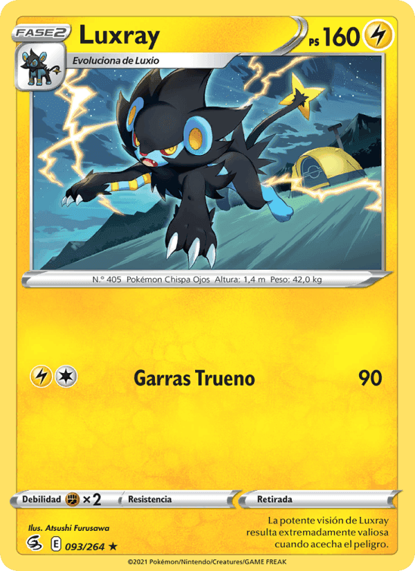 Luxray, carta 93 de Golpe Fusión