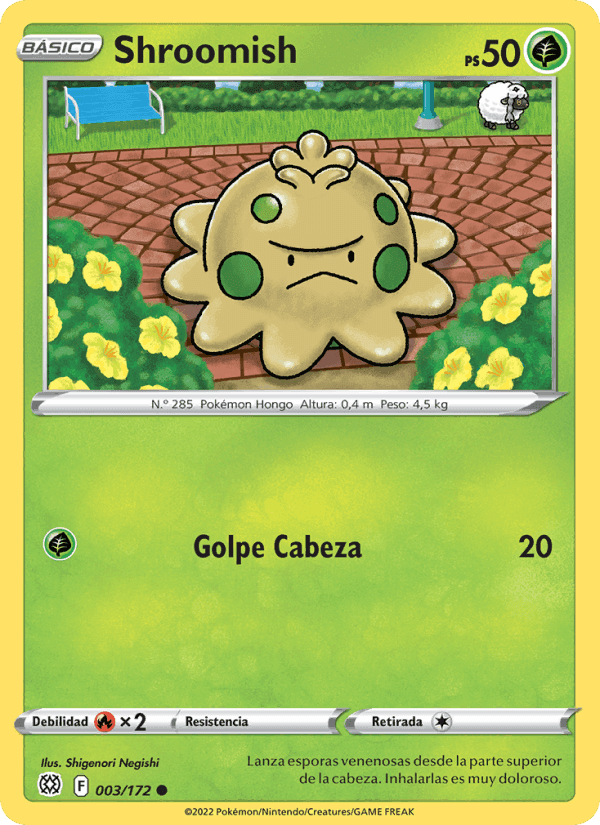 Shroomish, carta 003 de Astros Brillantes