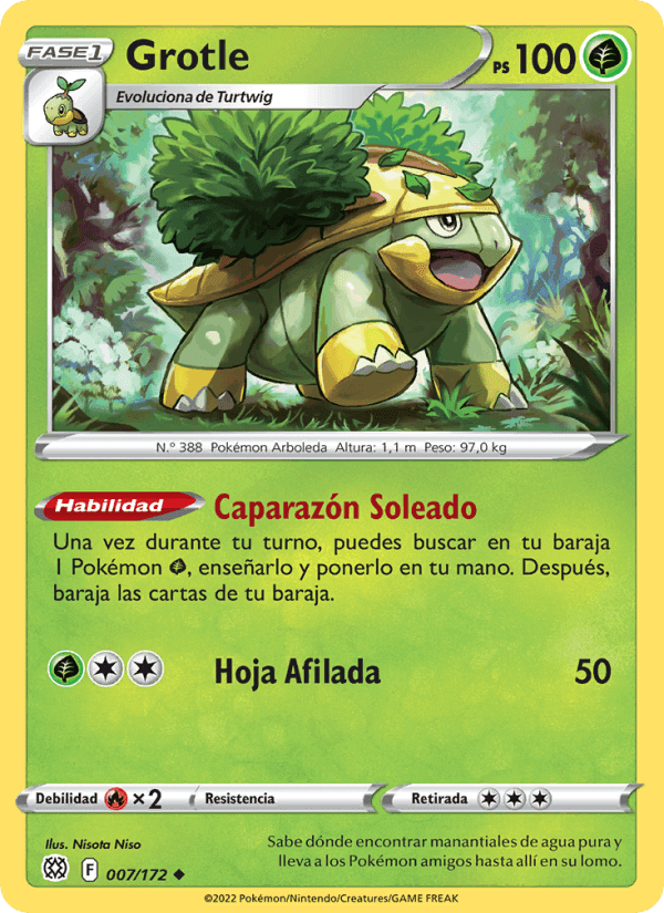 Grotle, carta 007 de Astros Brillantes