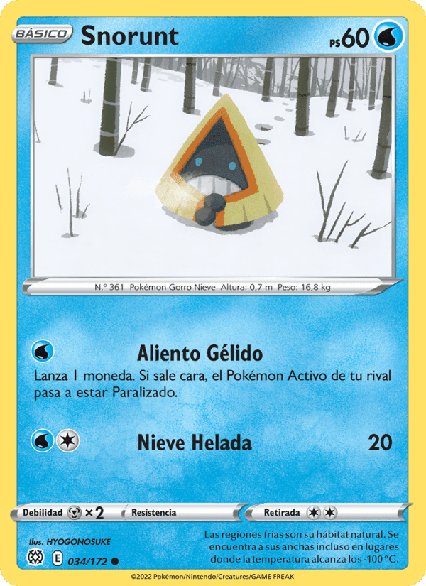 Snorunt, carta 034 de Astros Brillantes