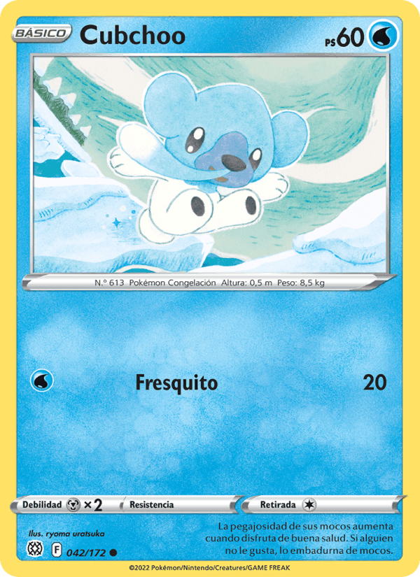 Cubchoo, carta 042 de Astros Brillantes