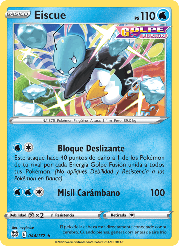 Eiscue, carta 044 de Astros Brillantes