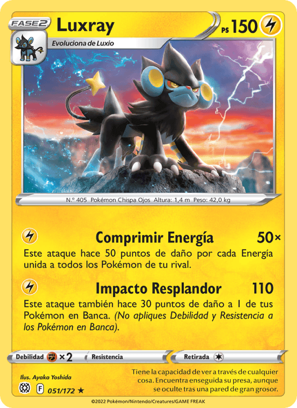 Luxray, card 051 from Astros Brillantes