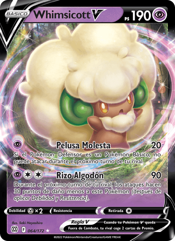 Whimsicott V, carta 064 de Astros Brillantes