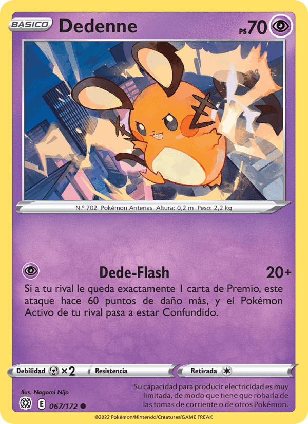 Dedenne, carta 067 di Astros Brillantes