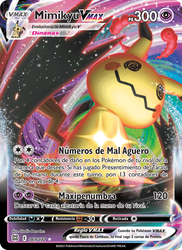 Mimikyu VMAX, card 069 from Astros Brillantes