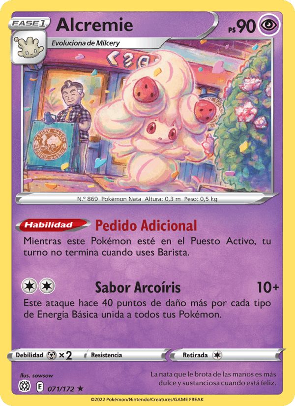 Alcremie, carta 071 de Astros Brillantes