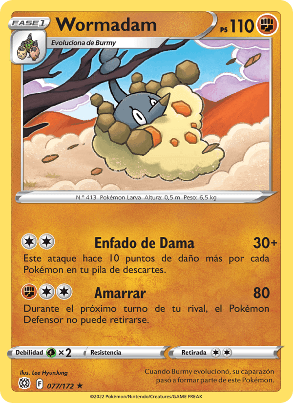 Wormadam, carte 077 de Astros Brillantes