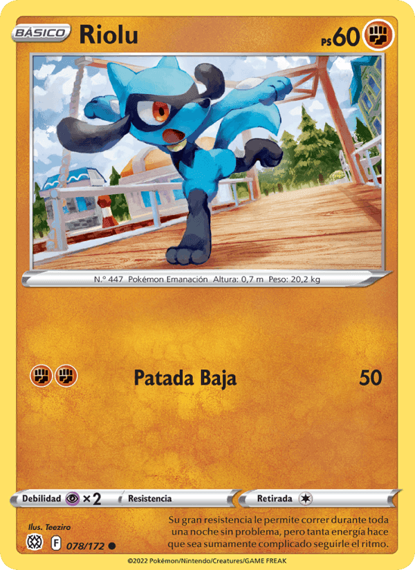 Riolu, card 078 from Astros Brillantes