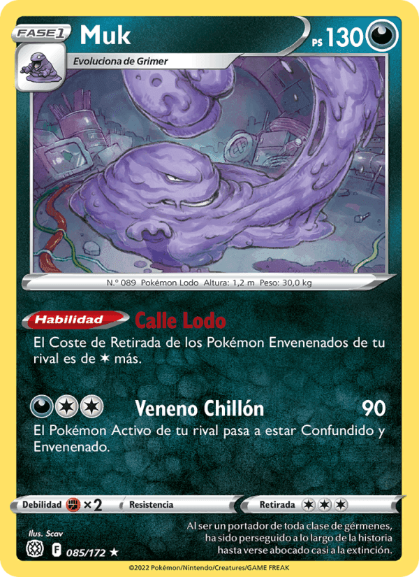 Muk, carta 085 de Astros Brillantes