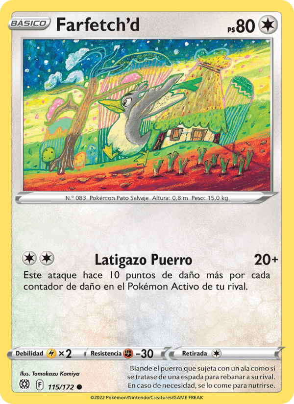 Farfetch'd, carta 115 de Astros Brillantes