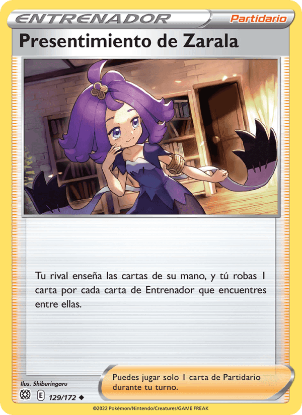 Presentimiento de Zarala, card 129 from Astros Brillantes