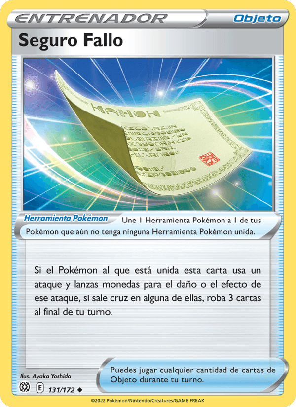 Seguro Fallo, carta 131 de Astros Brillantes