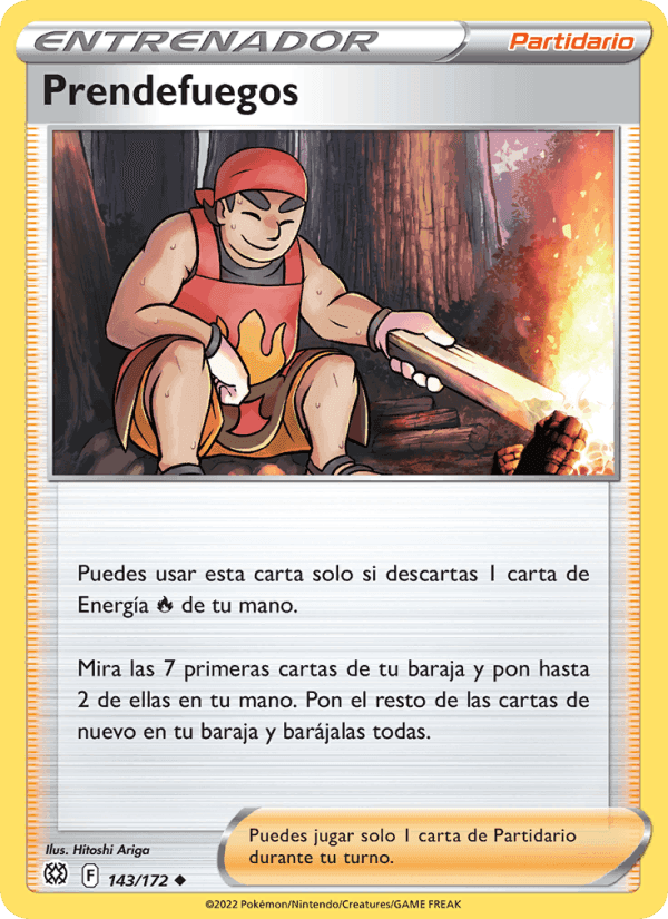 Prendefuegos, carta 143 de Astros Brillantes