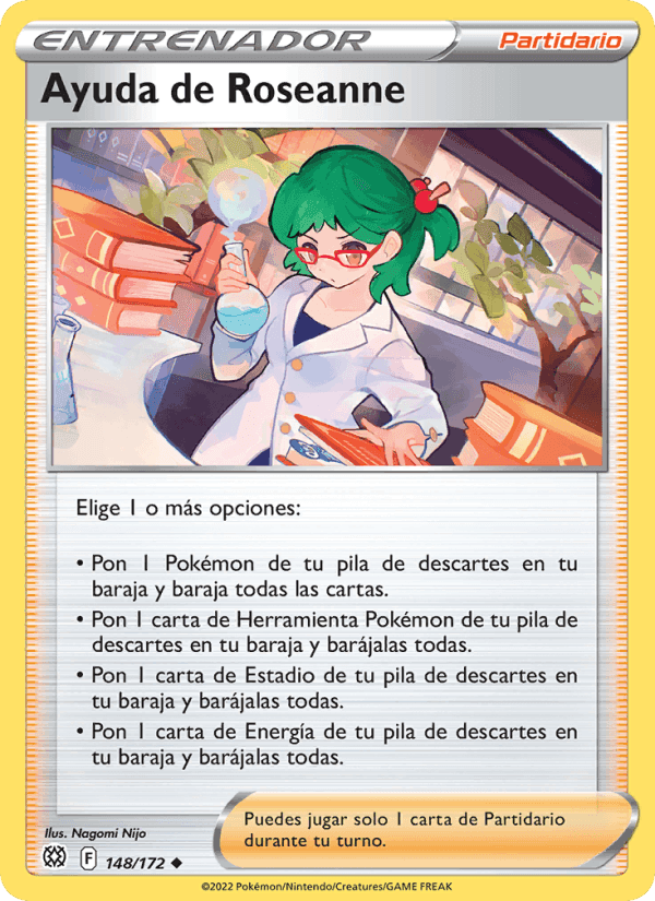 Ayuda de Roseanne, card 148 from Astros Brillantes