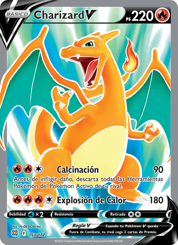 Charizard V, carte 153 de Astros Brillantes