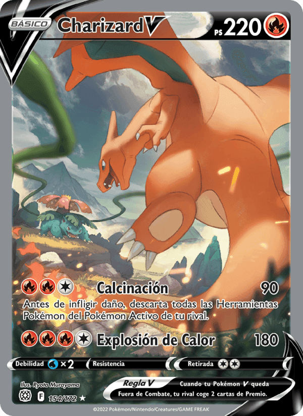 Charizard V, carte 154 de Astros Brillantes