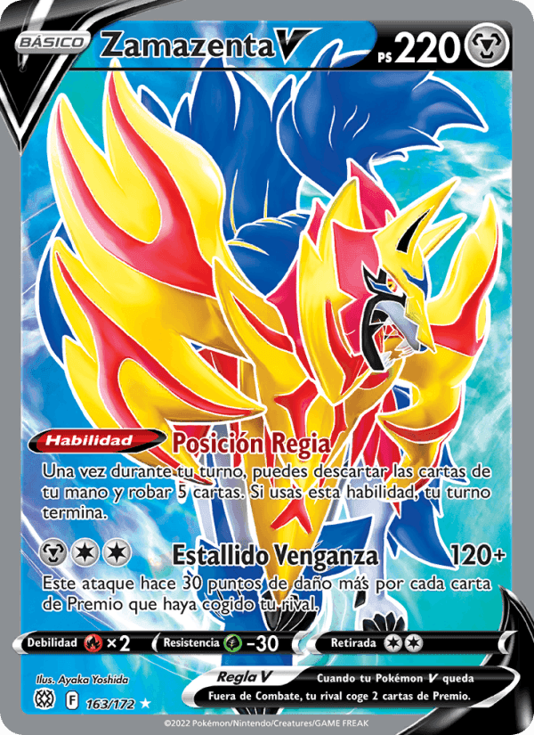 Zamazenta V, card 163 from Astros Brillantes