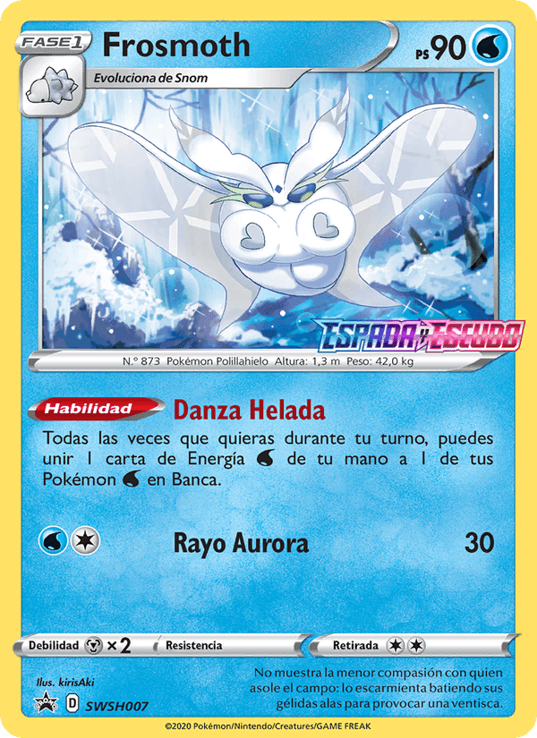 Frosmoth, carta SWSH007 di Cartas de promoción ESES